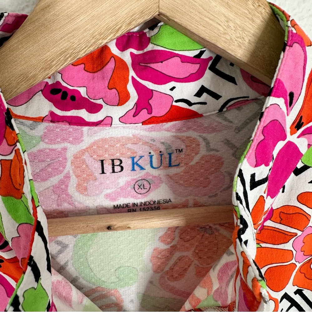 Ibkul Printed Tunic Top Floral XL - Picture 5 of 7